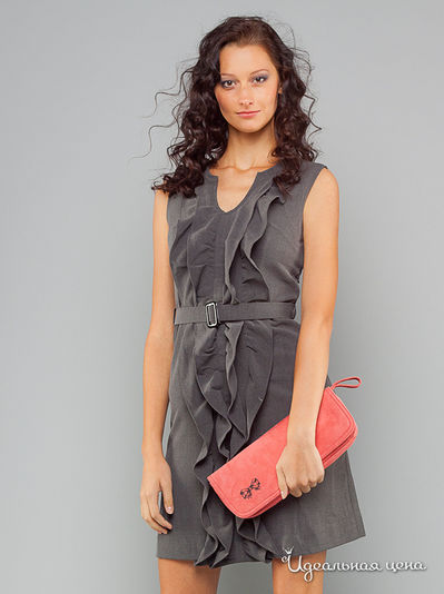 Платье May Be, цвет цвет серый