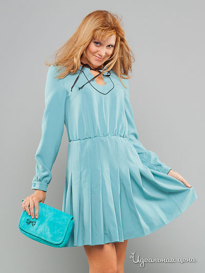 Платье May Be, цвет цвет голубой