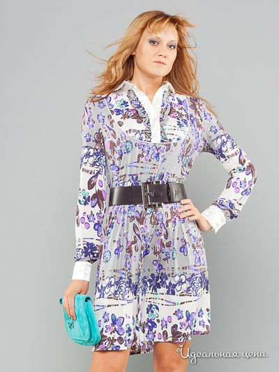 Платье May Be, цвет цвет фиолетово-серый