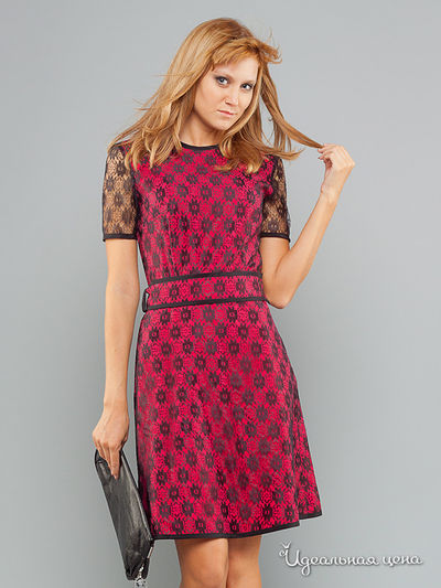 Платье May Be, цвет цвет черный / розовый