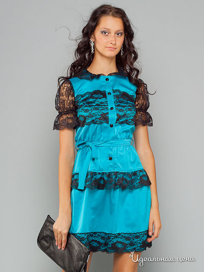 Платье May Be, цвет цвет изумруд