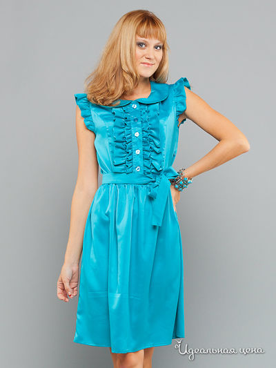 Платье May Be, цвет цвет изумруд