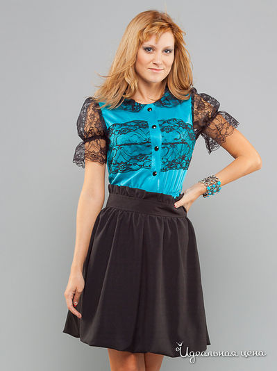 Юбка May Be, цвет цвет черный