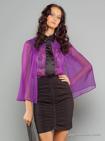 Блузка May Be, цвет цвет фиолетовый