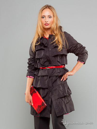 Плащ May Be, цвет цвет черный