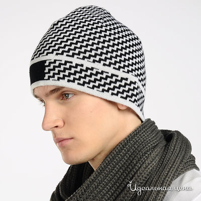 шапка Gaudi, цвет цвет белый / черный принт