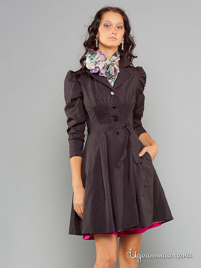 Плащ May Be, цвет цвет черный