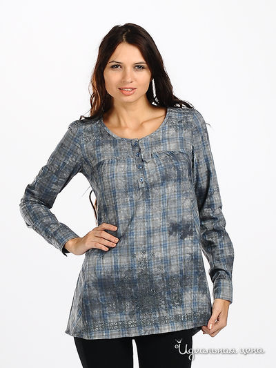 Блуза F5jeans, цвет цвет синий