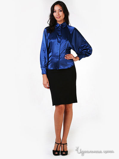 Блузка Fleuretta, цвет цвет синий