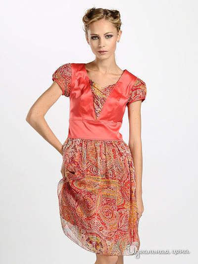 Платье Maria Rybalchenko, цвет цвет коралловый