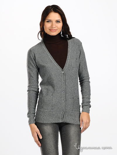 Кардиган F5jeans, цвет цвет серый