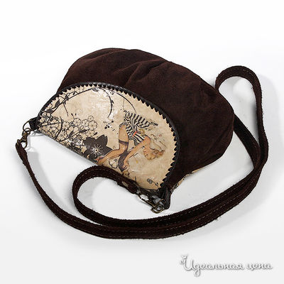 Сумка Кажан, цвет цвет темно-коричневый