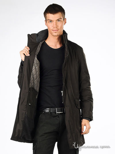 Куртка Marlboro Classics мужская, цвет черно-серый