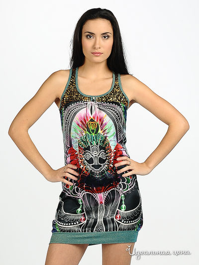 Платье Custo Barcelona, цвет цвет мультиколор