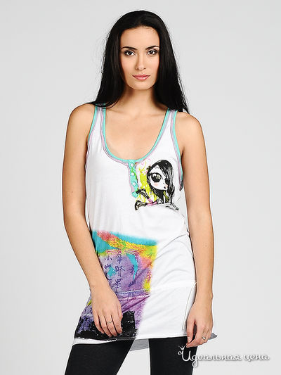 Туника Custo Barcelona, цвет цвет белый