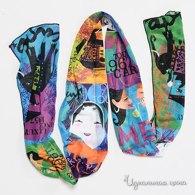 Шарф Custo Barcelona, цвет цвет мультиколор