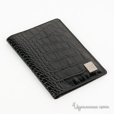 Обложка для паспорта Девять Драконов, цвет цвет черный крокодил