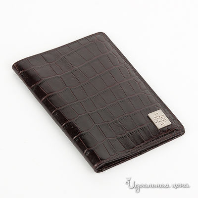 Обложка для паспорта Девять Драконов, цвет цвет коричневый крокодил