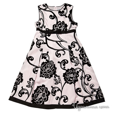 Платье Gulliver НАРЯДНЫЕ ПЛАТЬЯ для девочки, цвет кремовый / черный, рост 92-152 см