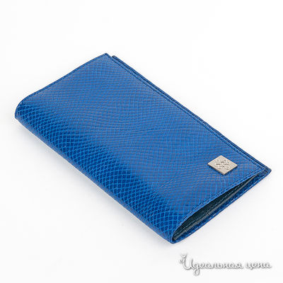 Портмоне-визитница Девять Драконов, цвет цвет голубой питон
