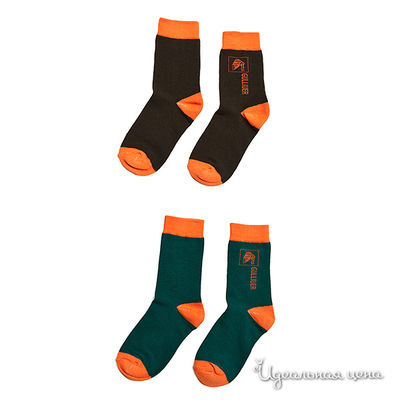 Носки Gulliver, цвет цвет коричневый / темно-зеленый