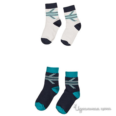 Носки Gulliver, цвет цвет белый / темно-синий