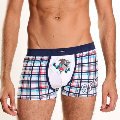 Шорты Atlantic, цвет цвет бело-голубой