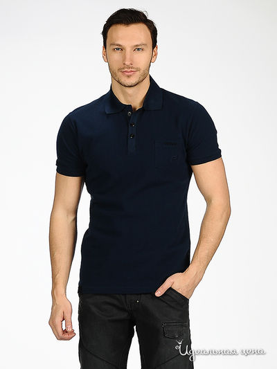 рубашка-поло Park&Finemekker, цвет цвет синий