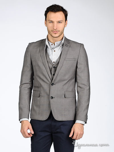 пиджак Park&Finemekker, цвет цвет серый