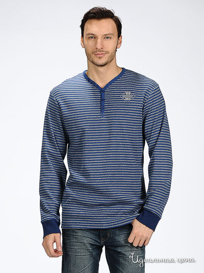 Толстовка Park&Finemekker, цвет цвет серо-синяя полоска