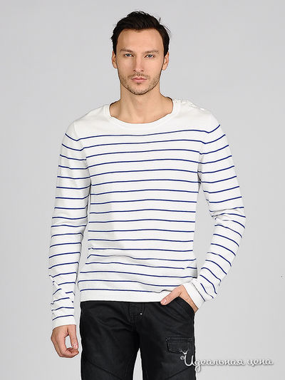 Джемпер Park&Finemekker, цвет цвет белый / синяя полоска