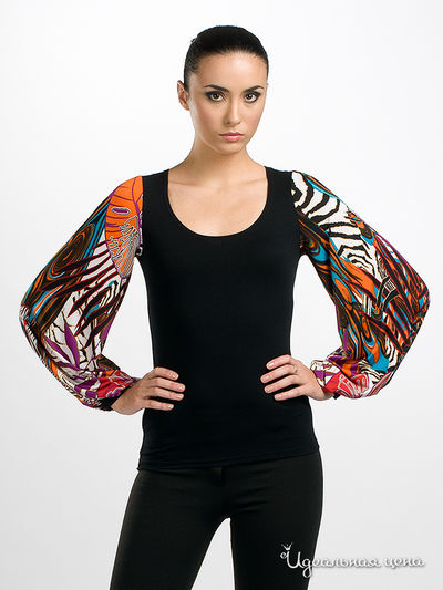 Блуза Adzhedo, цвет цвет черный / мультиколор