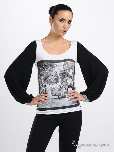 Блуза Adzhedo, цвет цвет черный / белый