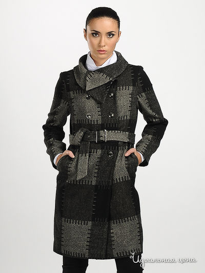 Пальто Adzhedo, цвет цвет серый / черный