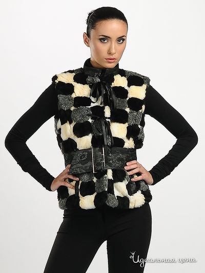 Жилет Adzhedo, цвет цвет черный / белый / серый