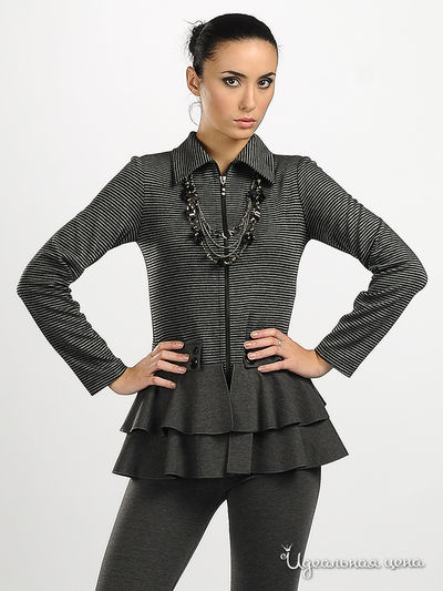 Жакет Adzhedo, цвет цвет черный / серый