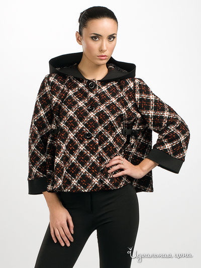 Куртка-пончо Adzhedo, цвет цвет черный / красный