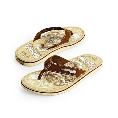 Вьетнамки Ed Hardy, цвет цвет бежевый