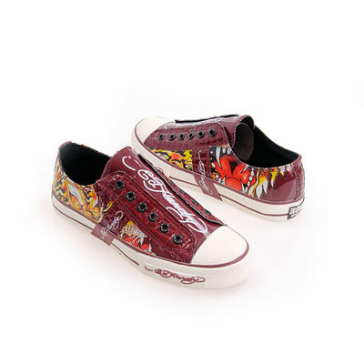 Кеды Ed Hardy, цвет цвет бордовый