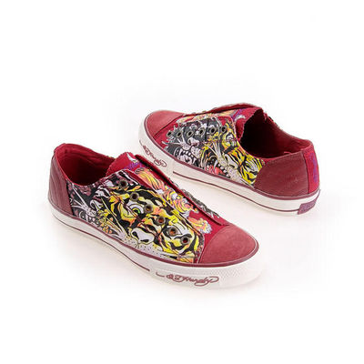 Кеды Ed Hardy, цвет цвет бордовый