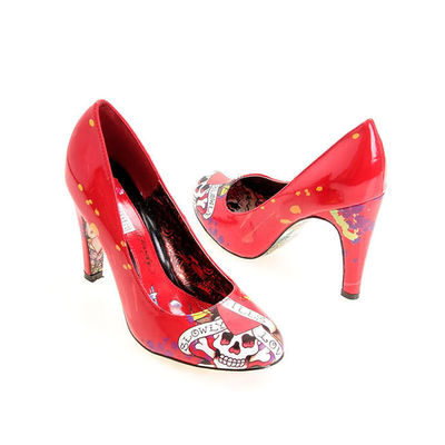 Туфли Ed Hardy, цвет цвет красный