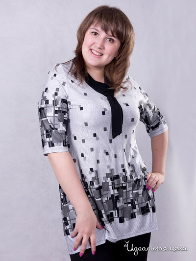 Блузка Wisell, цвет цвет черный / белый