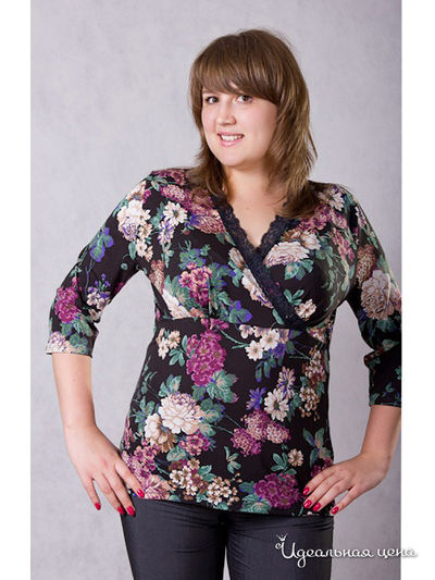 Блузка Wisell, цвет цвет черный