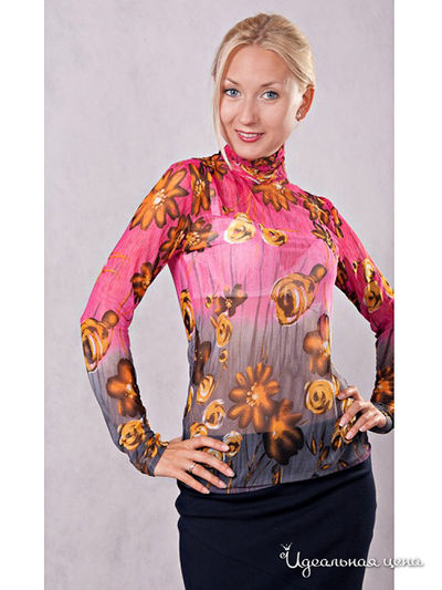 Блузка Wisell, цвет цвет розовый / серый