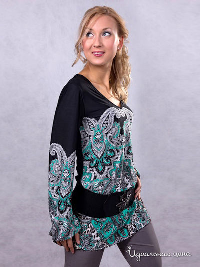 Блузка Wisell, цвет цвет бирюзовый