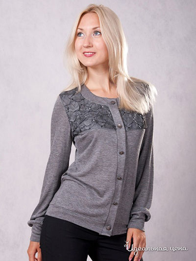 Блуза Wisell, цвет цвет серый