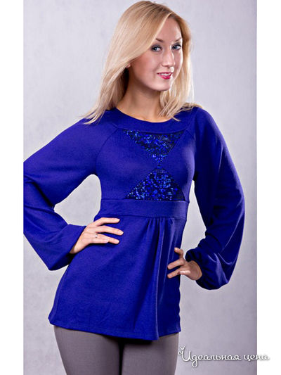 Блуза Wisell, цвет цвет сине-фиолетовый