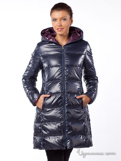 Полупальто French Fries, цвет цвет темно-синий / сиреневый