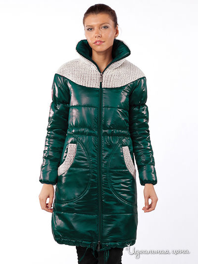 Полупальто French Fries, цвет цвет изумрудный