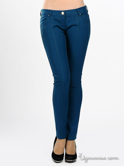 Брюки Silvian Heach, цвет цвет темно-бирюзовый